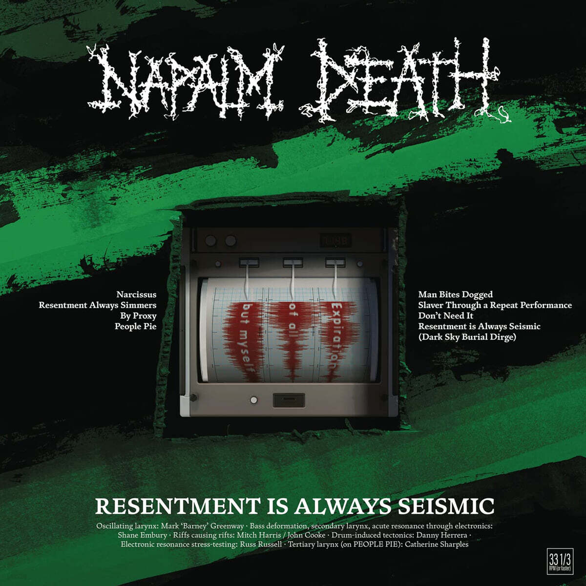 Napalm Death (네이팜 데스) - Resentment Is Always Seismic - A Final Throw Of Throes [LP]