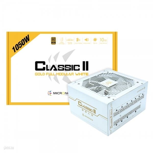 마이크로닉스 Classic II 1050W 80PLUS GOLD 230V EU 풀모듈 화이트