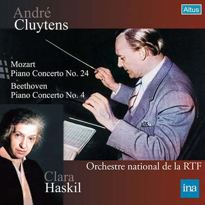 Clara Haskil / Andre Cluytens Ʈ: ǾƳ ְ 24 / 亥: ǾƳ ְ 4 - Ŭ Ͻų, ӵ巹 Ŭ (Mozart: Piano Concerto K.491 / Beethoven: Piano Concerto Op.58) 