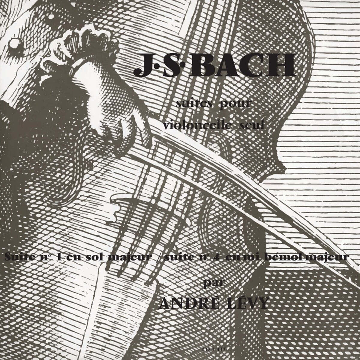 Andre Levy 바흐: 무반주 첼로 모음곡 1집 - 앙드레 레비 (Bach: Suites for Unaccompanied Cello BWV1007, 1010)[LP]
