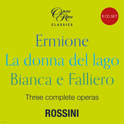 1819 νô -  '̿', 'ȣ ', 'ī ȸ' (Rossini: Three Complete Operas - Ermione, La donna del lago, Bianca e Falliero) 