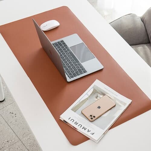 800X400 가죽 마우스패드 데스크매트 대형 키보드 장패드 양면컬러 책상 노트북 패드 깔판