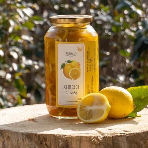 [싸리재] 유기농 레몬청 950g] 제주 레몬 수제차...