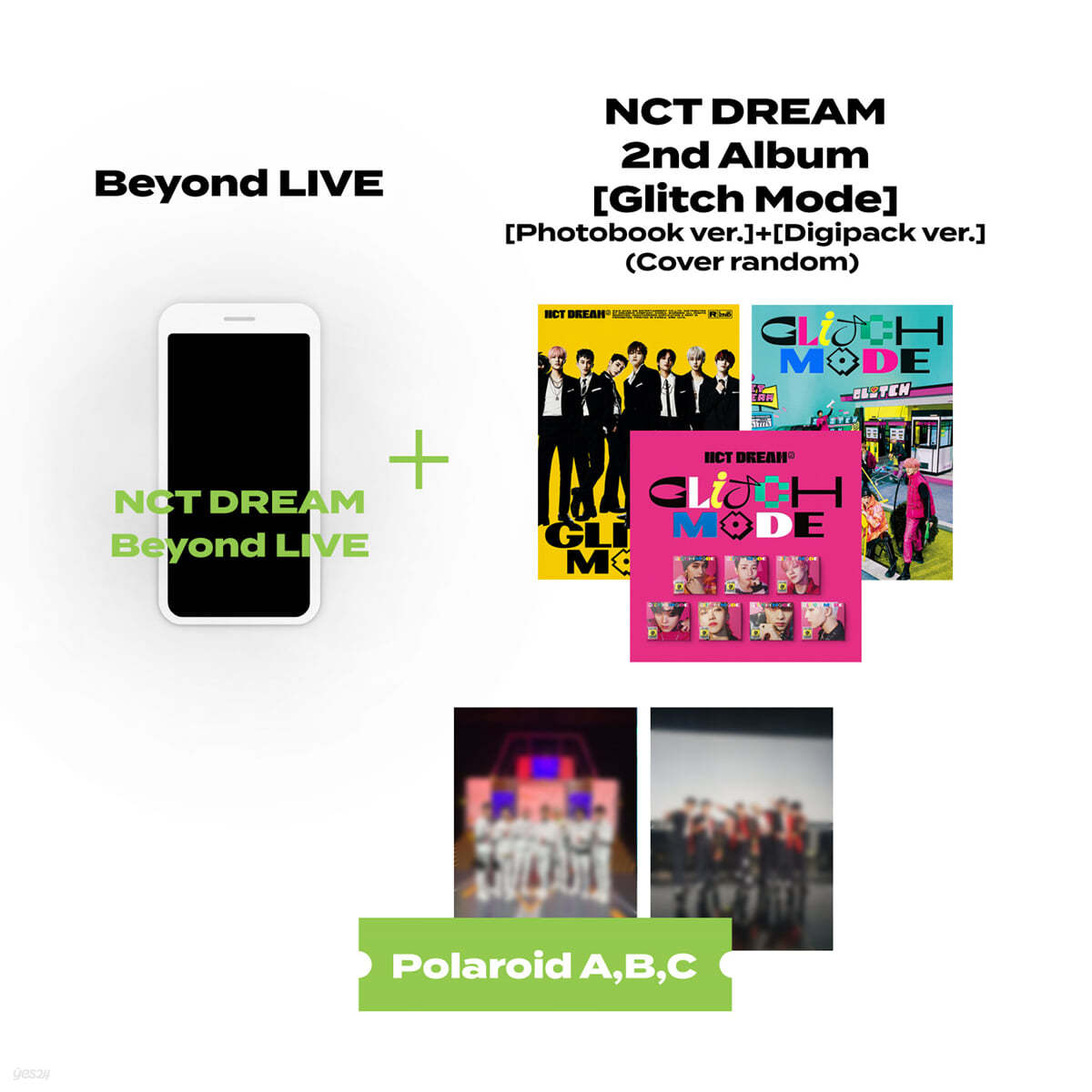 [SET] Beyond LIVE 관람권 + 엔시티 드림 (NCT DREAM) 2집 - Glitch Mode [Photobook ver.] + [Digipack ver.]