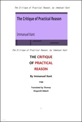 ĭƮ õ ̼ . The Critique of Practical Reason, by Immanuel Kant