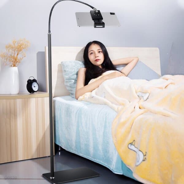 OMT 침대 소파 110cm 스탠드 휴대폰 태블릿 자바라 거치대 360도회전