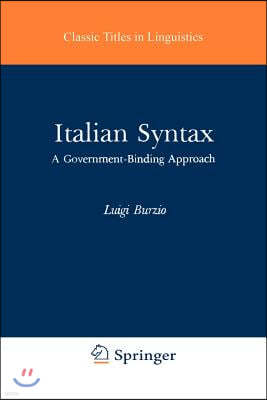 Italian Syntax: A Government-Binding Approach