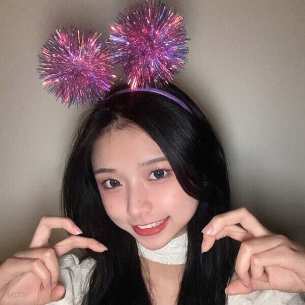 폭죽 생일 파티 축하 머리띠 [2color 해피벌스데이 홈파티 헤어밴드 홀로그램 방울 왕관 소품]