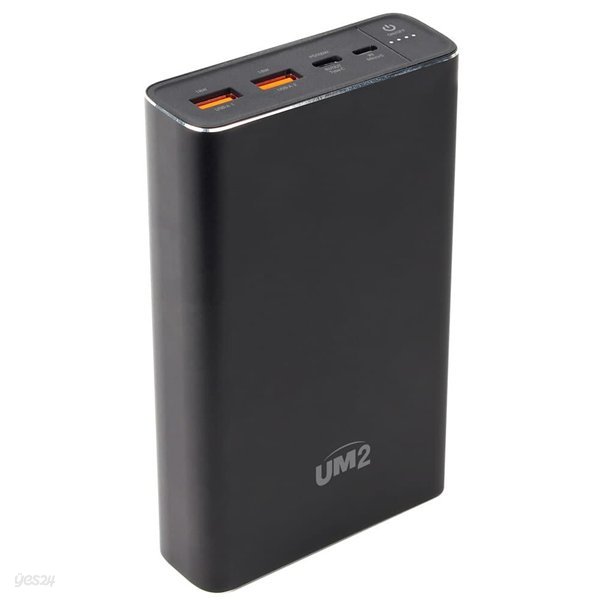 UM2 PD 100W C타입 PPS 초고속 충전 대용량 보조배터리 19200mAh 캠핑용 노트북 맥북 프로 아이패드 삼성 스마트폰 애플 아이폰 LG그램 UMPB-PD100W