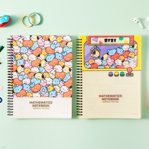 BT21 미니니 PP커버수학노트