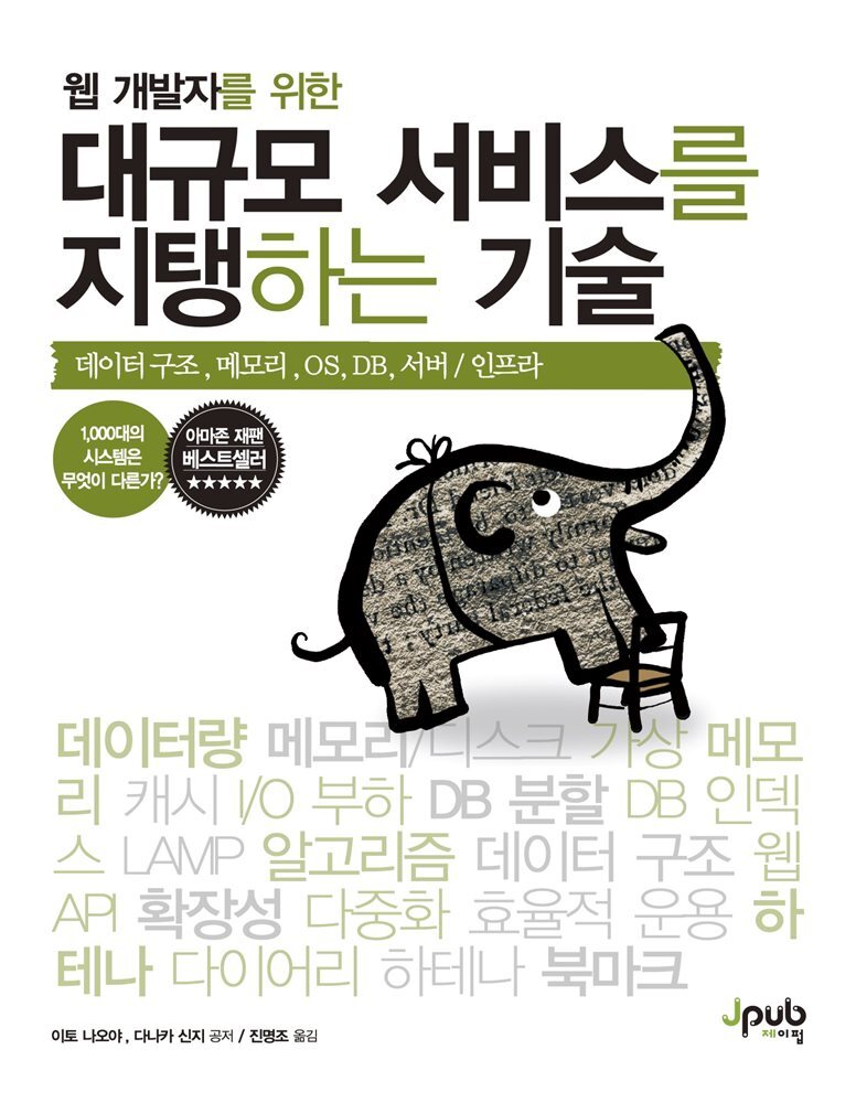 대규모 서비스를 지탱하는 기술 커버 이미지