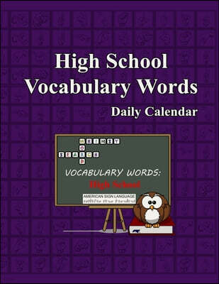 Whimsy Word Search, High School Vocabulary Words - Daily Calendar - in ASL