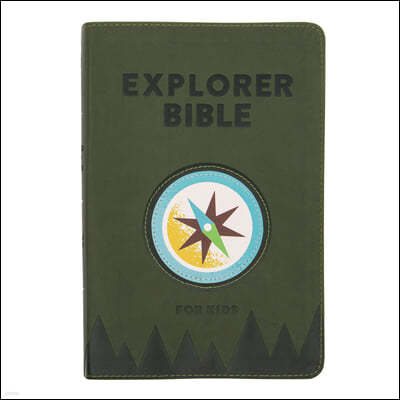 CSB Explorer Bible for Kids, Olive Compass Leathertouch