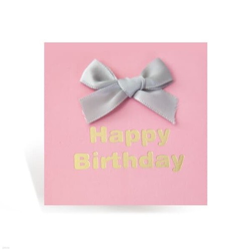 [프롬앤투] 미니 리본 생일축하카드 리본카드 FT1044-6