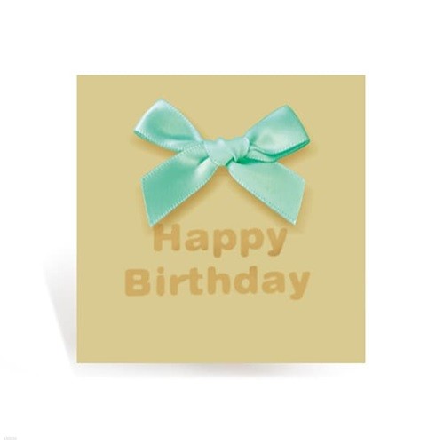 [프롬앤투] 미니 리본 생일축하카드 리본카드 FT1044-7