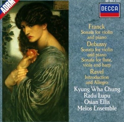 Franck , Debussy , Ravel  : Sonata For Violin And Piano  - 정경화  (US발매)