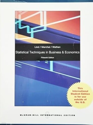 Statistical Techniques in Business and Economics (15th/international)