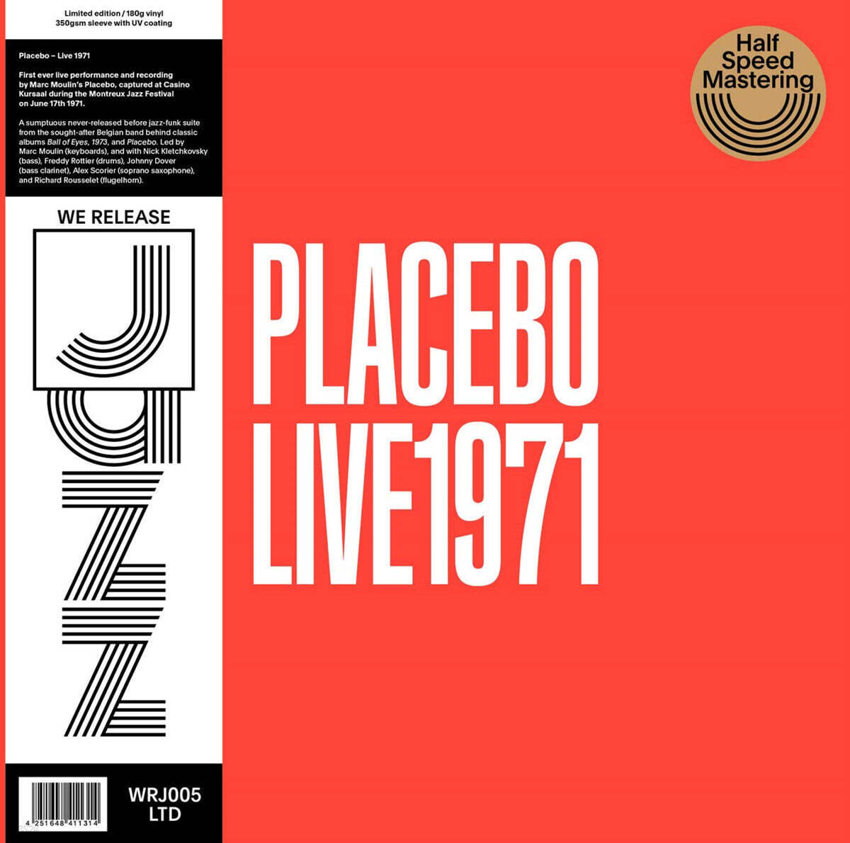 Placebo (Marc Moulin) (플라시보) - Live 1971 [LP]