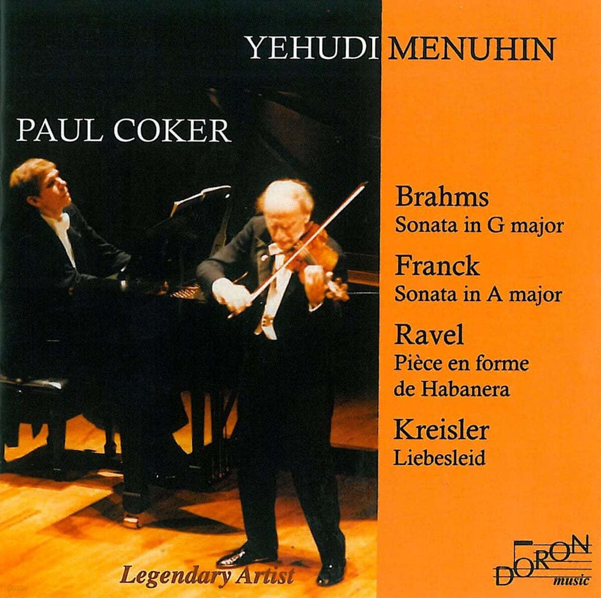 Yehudi Menuhin 브람스: 바이올린 소나타 1번 / 프랑크: 바이올린 소나타 - 예후디 메뉴힌 (Brahms: Violin Sonata Op.78 / Franck: Sonata in A major)