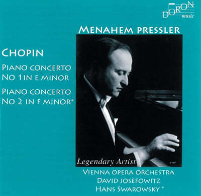 Menahem Pressler : ǾƳ ְ 1, 2 - ޳  (Chopin: Piano Concertos Op.11, Op.22) 