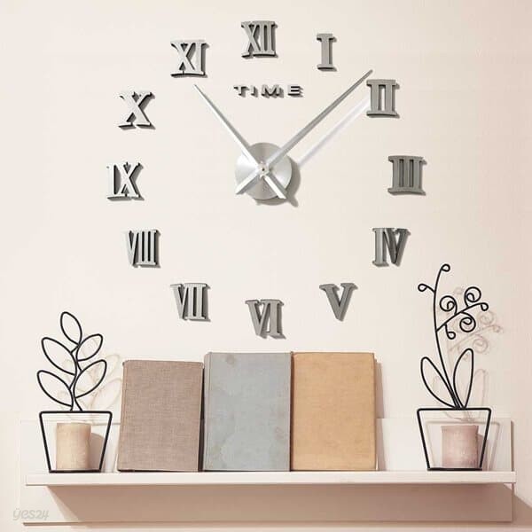 DIY 로마숫자 인테리어 벽시계/무소음시계 벽걸이시계