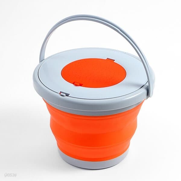 워터풀 접이식 버킷(5L) (오렌지) 낚시 캠핑 폴딩물통