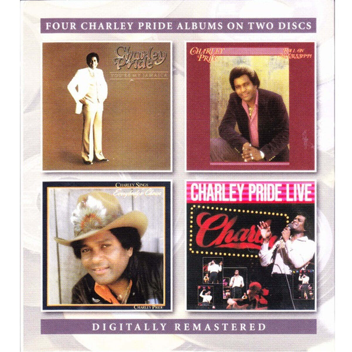 [BGO Records]Charley Pride (찰리 프라이드) - You're My Jamaica / Roll On Mississippi / Everybody's Choice / Charley Pride Live