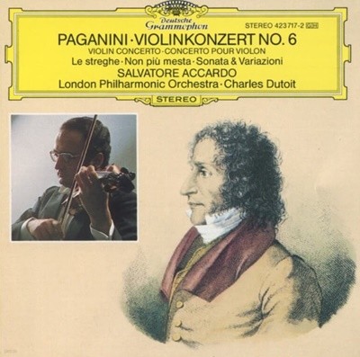 Paganini : Violinkonzert No. 6 - Salvatore Accardo, Charles Dutoit(독일발매)