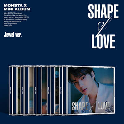 몬스타엑스 (MONSTA X) - 미니앨범 11집 : SHAPE of LOVE [Jewel ver.] [버전 5 종 중 1종 랜덤 발송]
