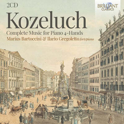 Marius Bartoccini / Ilario Gregoletto 코젤루흐: 네 손을 위한 피아노 소나타 모음 (Kozeluch: Complete Music for Piano 4 Hands) 