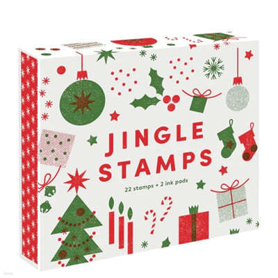 Jingle Stamps : 22 Stamps + 2 Ink Pads ( 22 + ũе 2 Ʈ)