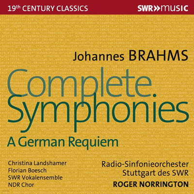 Roger Norrington :  ,   (Brahms: Complete Symphonies, A German Requiem) 