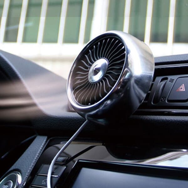OMT 차량용 LED 무드램프 송풍구형 선풍기 3단풍량조절