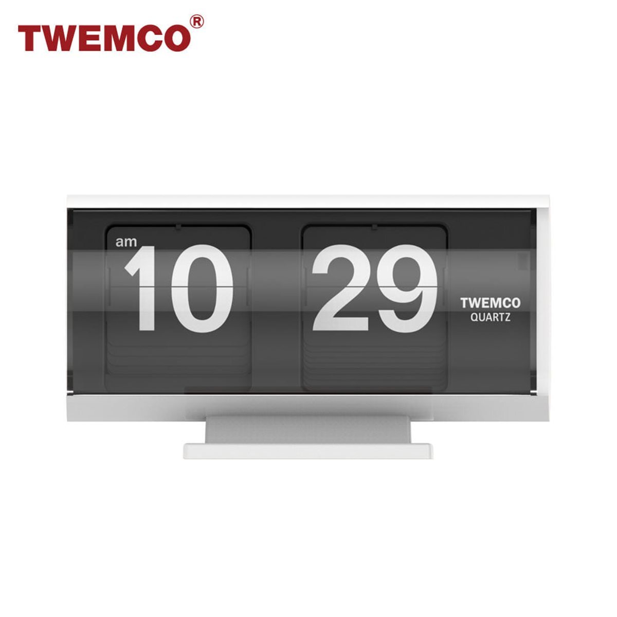 트웸코 QT-30T (화이트) 플립 탁상시계