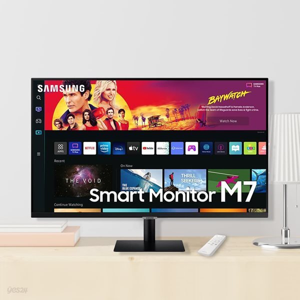 삼성전자 스마트모니터 M7 S32BM700 UHD 4K 80cm C-Type 4ms Youtube 넷플릭스  덱스 미러링 에어플레이