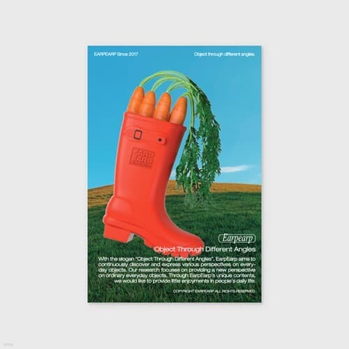 CARROT INSIDE RAINBOOTS-RED(엽서)