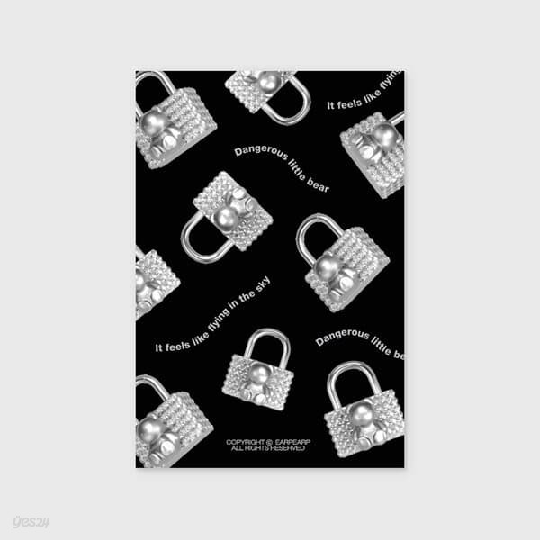 COVY PADLOCK PATTERN-GREY(엽서)