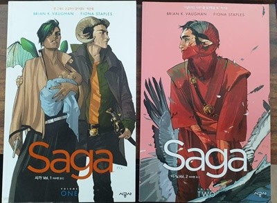 사가 Saga 1, 2권 입문 특가 (실사진 첨부/ 북카페용/ 상품설명 참조)^^코믹갤러리