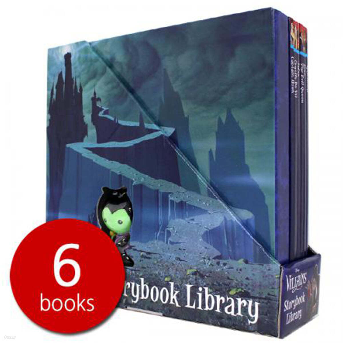 Disney Villains Storybook Library - 빌런 키체인 포함 6권 세트
