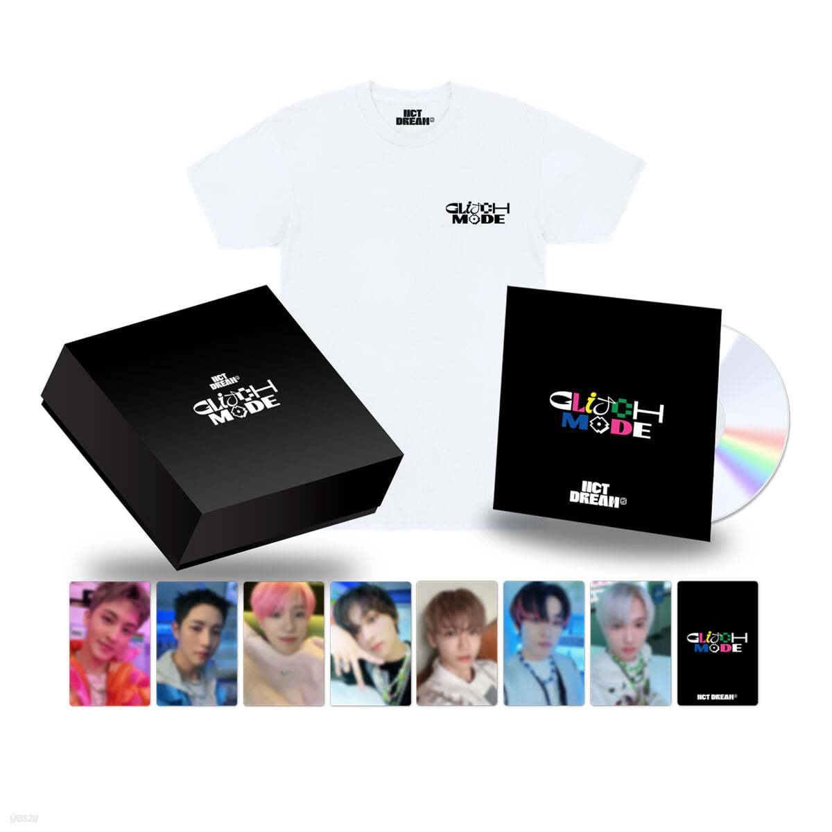 엔시티 드림 (NCT DREAM) - NCT DREAM &#39;Glitch Mode&#39; Short Sleeve T shirts (White) Deluxe Box