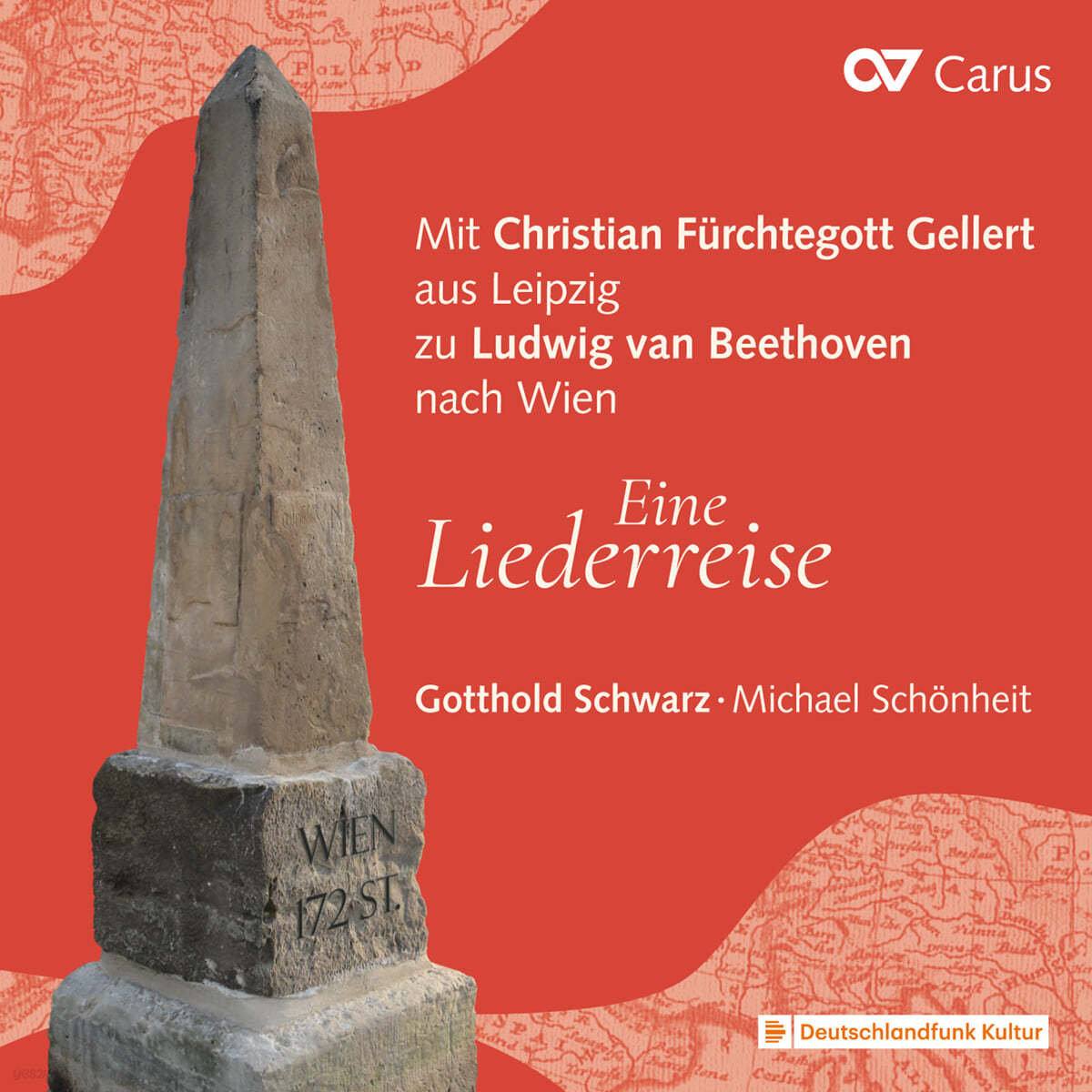 Gotthold Schwarz 독일 가곡집 - CPE 바흐, 돌레스, 힐러, 크네히트, 베토벤 (Eine Liederreise - Mit Christian Furchtegott Gellert aus Leipzig zu Ludwig van Bethoven nach Wien)