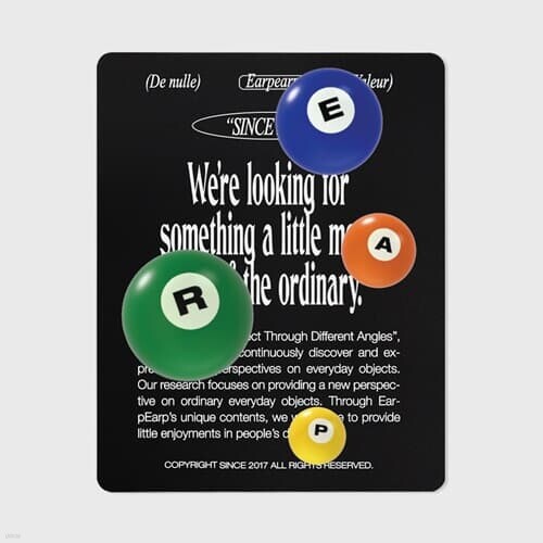 POCKETBALL OBJECT-BLACK(마우스패드)