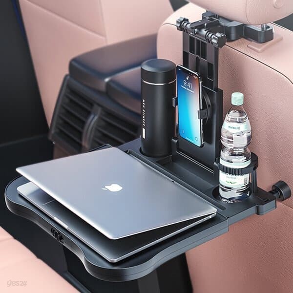 OMT 차량용 접이식 뒷좌석 헤드레스트 테이블 핸드폰 거치가능