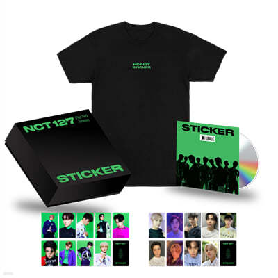 엔시티 127 (NCT 127) - NCT 127 The 3rd Album STICKER Short Sleeve T-Shirts Deluxe Box (Medium)