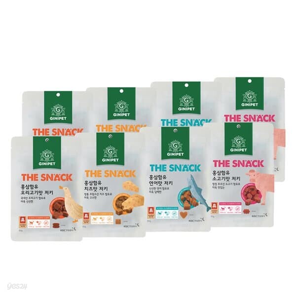 정관장 지니펫 더스낵 홍삼함유 간식 X8