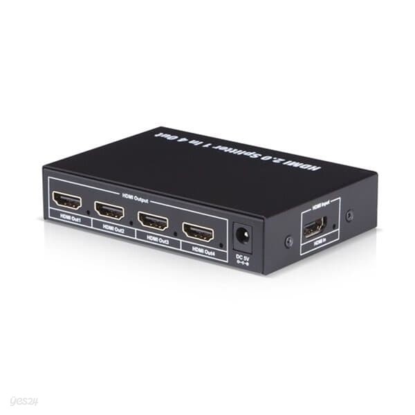 (이지넷) 리얼4K HDMI2.0 1:4분배기 스플리터 4K60Hz/EDID/HDCP/3D 지원 NEXT 404SP4K60