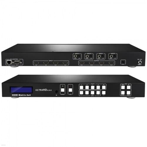 NEXT-4248UHDM HDMI2.0 4X4 Matrix switch with audio 4:4:4 Support