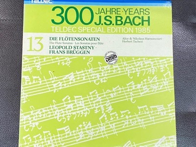 [LP] 프란스 브뤼헨 - Frans Bruggen - 300 Years J.S. Bach 13 Die Flotensonaten 2Lps [서울음반 -라이센스반]