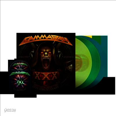 Gamma Ray - 30 Years: Live Anniversary (Ltd)(Gatefold)(180g)(Yellow, Green & Turquoise Vinyl)(3LP+Blu-ray)