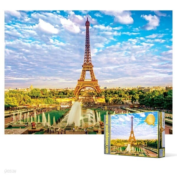 2000피스 직소퍼즐 - 황금빛 에펠탑 트로카데로 정원
